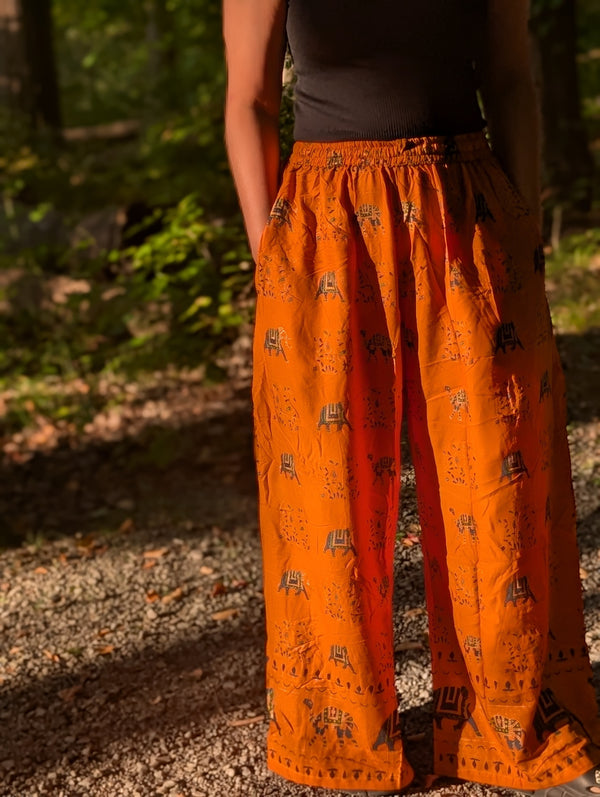 Boho-Style Straight Pants – Comfy, Flowing & Perfect for Everyday Wear
